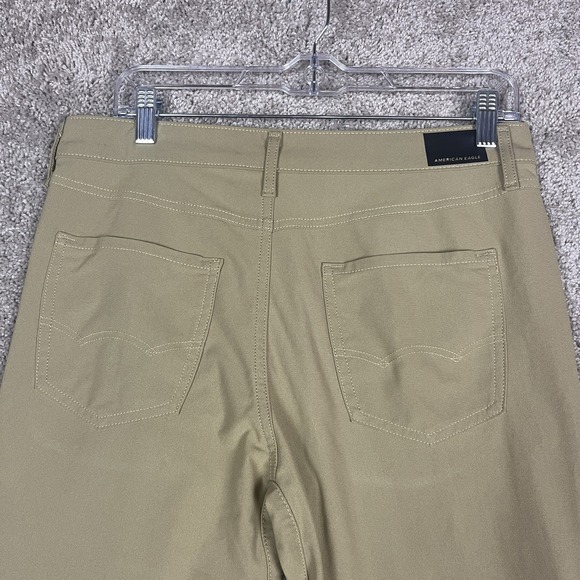 American Eagle Pants Men 30x34 Khaki Slim Fit Flex Stretch Casual Tan Chino READ - Picture 7 of 16